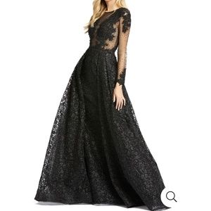Black Mac duggal dress